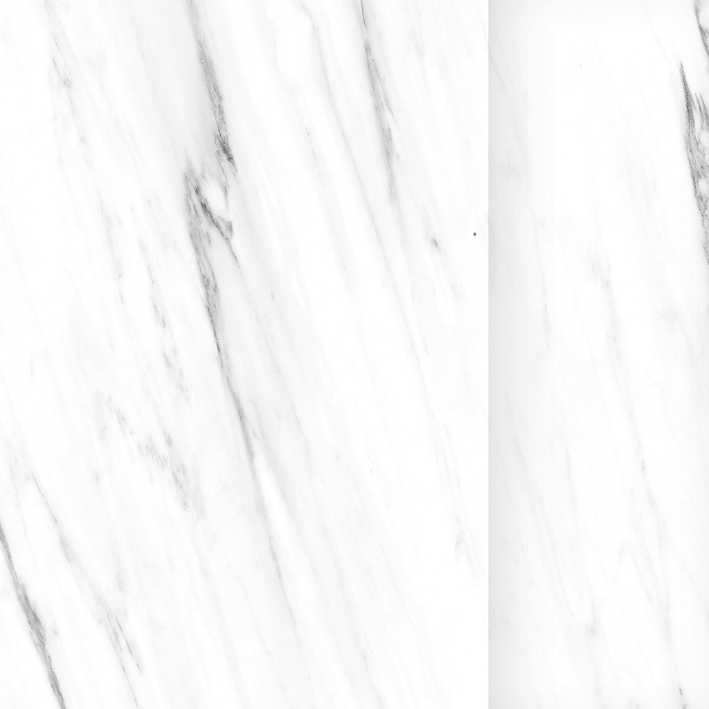 Color sample AQUA-STEP XL LUXURY Marmo Carrara UM - 2605 x 482 x 4,5 mm (2,511 m²) - Click 'N Screw